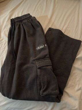 And1 Charcoal Cargo Jogger Sweatpants